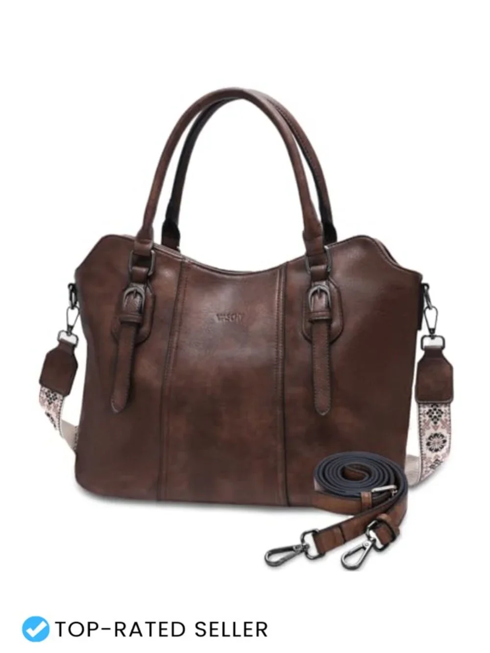 VASCHY Hobo Purse for Women Two-Strap Top Handle Satchel Vegan Leather